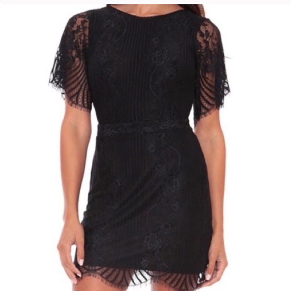 For Love & Lemons black San Marcos dress
